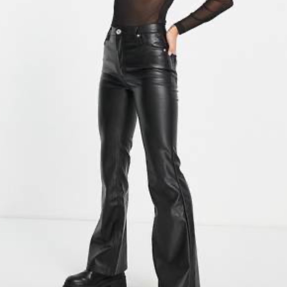 Bershka leather pants